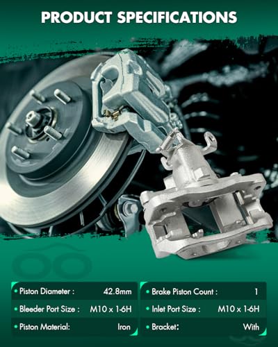 Image of SCITOO Rear Left Brake Caliper With Bracket 18B5177 Compatible For Dodge Journey 2009-2012