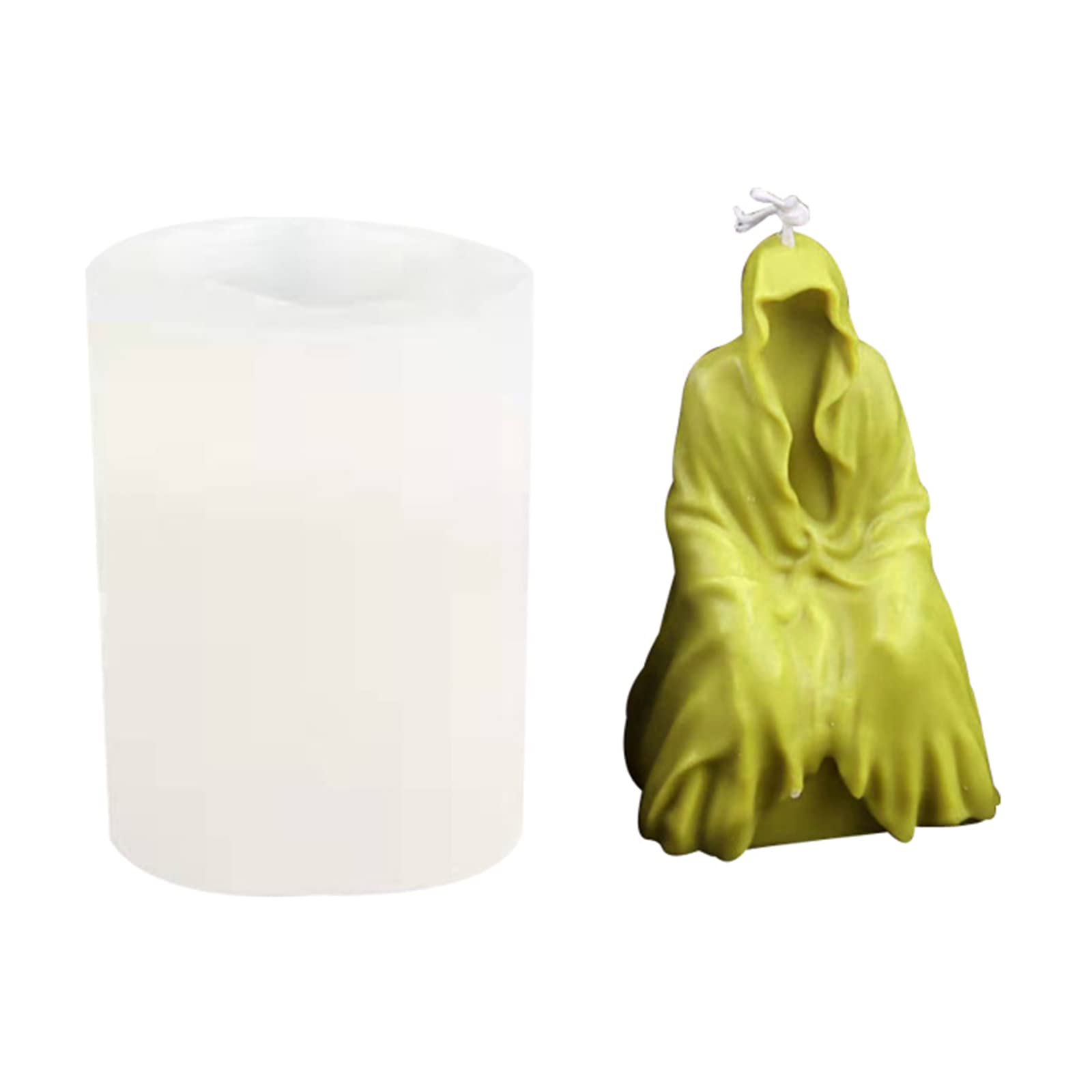 Kalttoy Making Molds Waiter Meditating Shape Easy to Demould Lover Craft Soap Molds Silicone