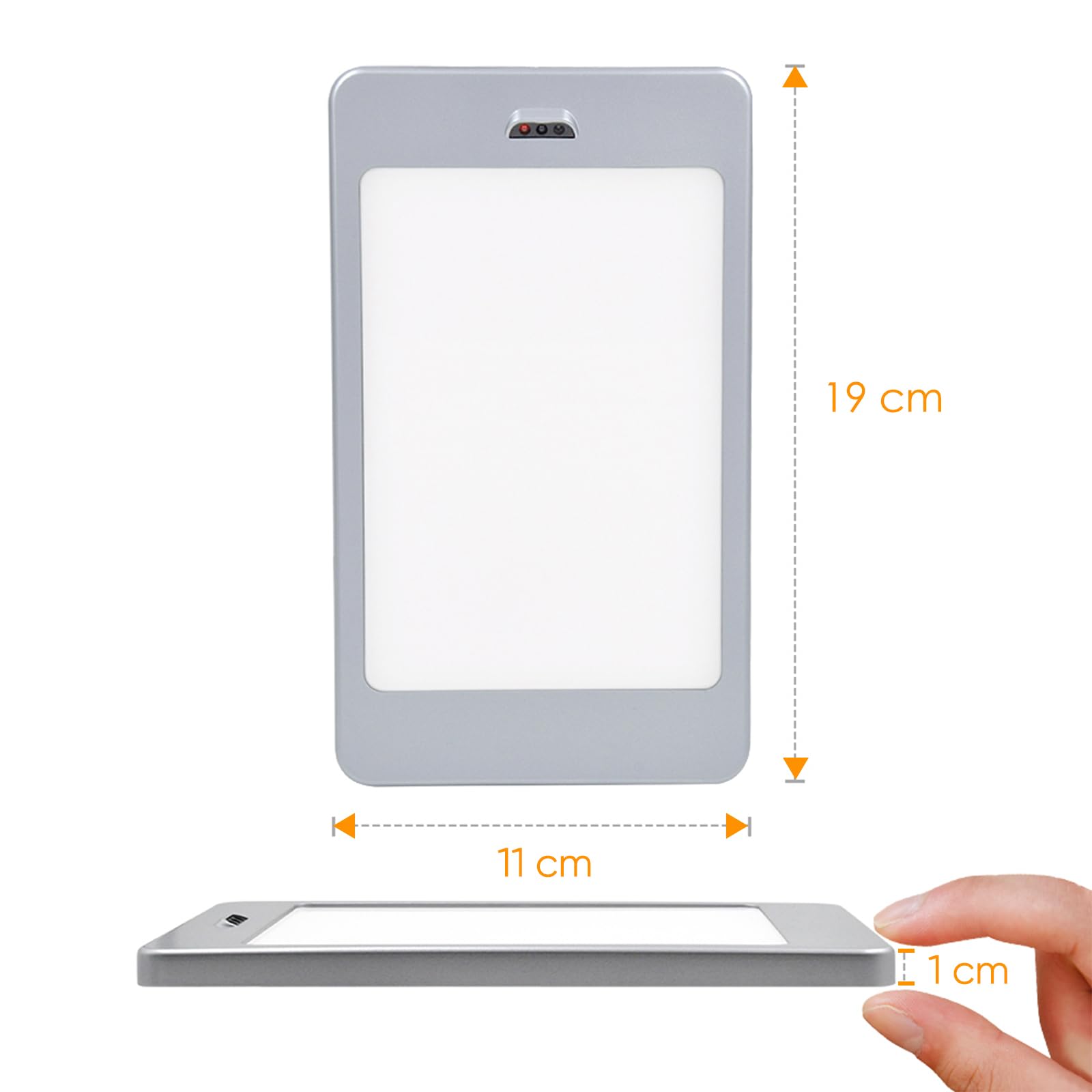 ENUOTEK 3er LED Küchenunterbauleuchten Schrankleuchten Flach | Arbeitsplattenbeleuchtung, Berührungsloser Sensor Schalter, Stufenlose Dimmfunktion, 5W 450Lm, Neutralweiß 4000K