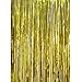 Metallic Foil Fringe Shiny Gold Curtain with Two Bonus Fringe Garlands for Parties and Event Decorations Photo Booth Decorations