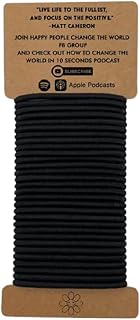 Generic 30pcs Elastic Hair Bands Ties eco-friendly biodegradable organic cotton hair ties For girls, Black