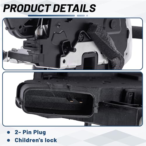 Image of KELOKE Door Lock Latch Actuator, for Nissan, Rear Right | Altima 2007 2008 2009 2010 2011 2012 L4 2.5L /V6 3.5L, Passenger Side, Replaces# 82500-JA00A 82500-ZX60A