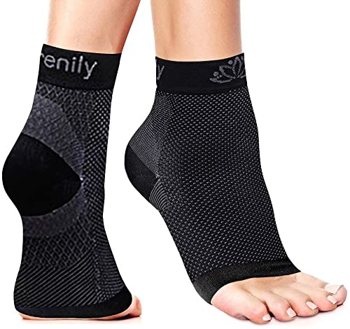 Serenily Calcetines para fascitis plantar, soporte de tobillo para alivio de la fascitis plantar, dolor de pies y talones. Soporte de tobillo para