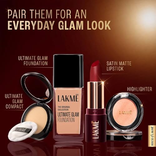 Image of Lakme Ultimat Glam Satin Matte Lipstick -PetalNude-UN3-4.3g