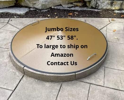 Higley No Rust Fire Pit Cover Spark Screen Lid 37" Conical Shape