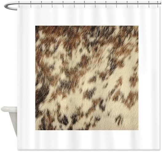 CafePress Bohemian Southwestern Tribal Cowhide Decorative Fabric Shower Curtain