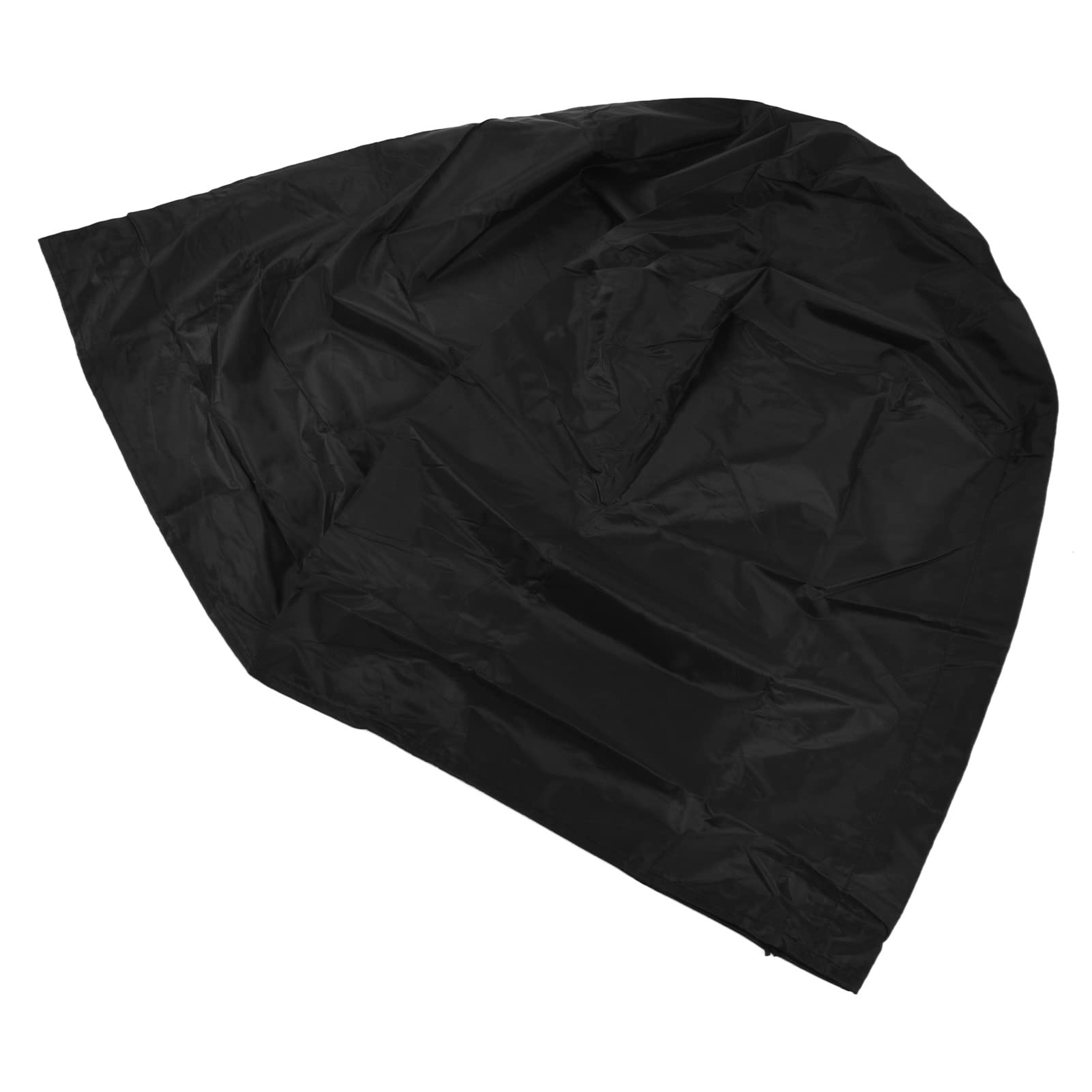 Fire Pit Cover Round Black Polyester Fiber Firepit Cover for Home Outdoor