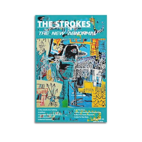 CZOURPVU The Strokes Poster The New Abnormal Album Poster Art Decor Painting Aesthetic Wall Art Canvas for Bedroom Decor 12x18inch(30x45cm) 3