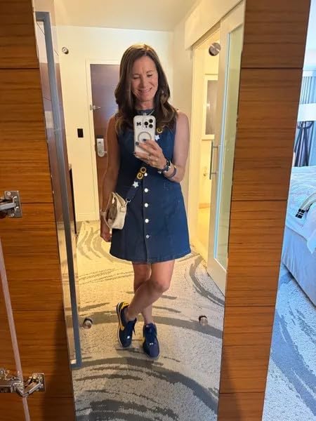 Yousify Womens Casual Sleeveless Denim Overalls Dresses Button Down Summer Jean Mini Dress 2025 Trendy Romper With Pockets - Image 2