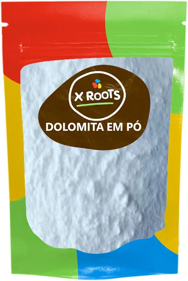 Dolomita em Pó 100% Pura 500gr Embalagem Abre e Fecha - X Roots