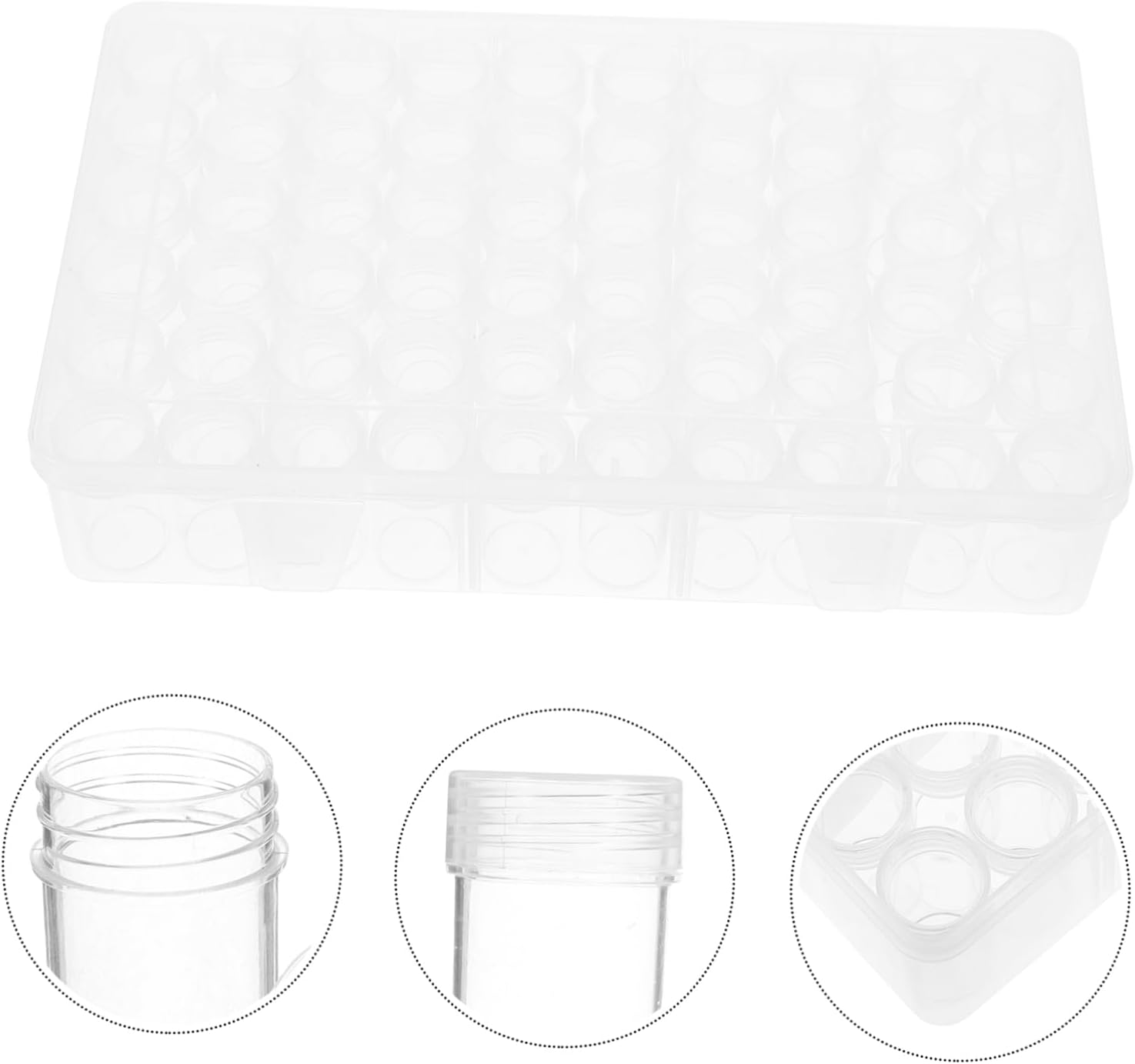 Abaodam Slot Plastic Storage Organizer Box for Beads and Crafts Moisture Design for Easy Access for Gardening and Craft Supplies