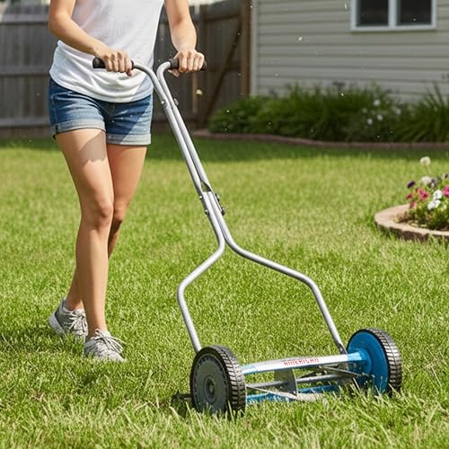 Image of American Lawn Mower Company 2204-14 14-Inch 4-Blade Push Reel Lawn Mower