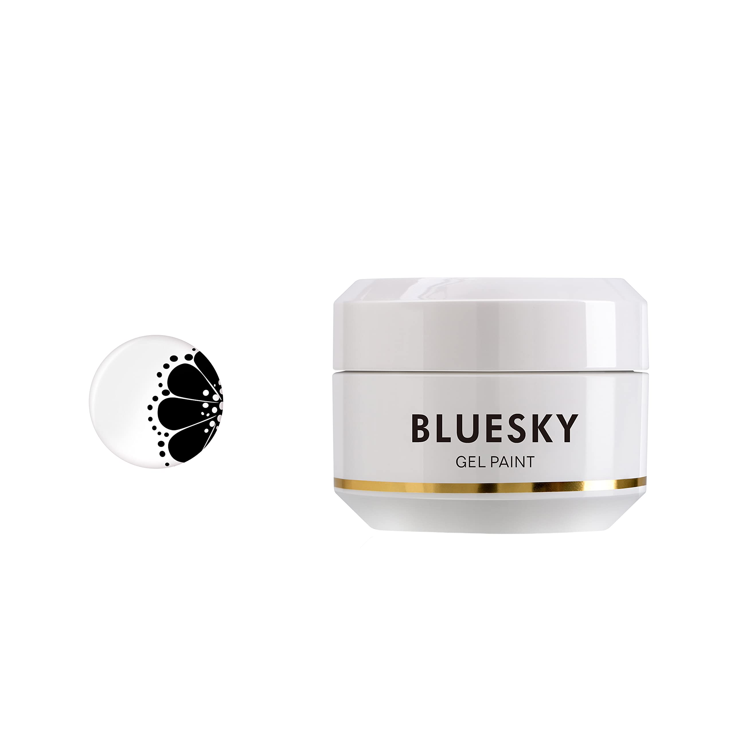Bluesky Gel Polish, Black Gel Paint Nail Art, DK01, 8 ml (Requires Curing Under UV/LED Lamp)