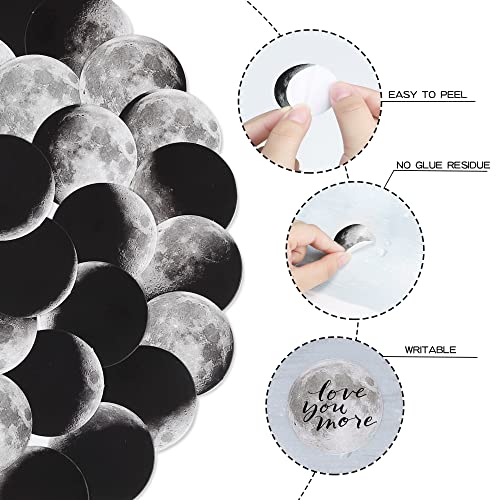 Molshine 6-571 270Pcs Round Stickers- The Moon Series Decals thumb #3