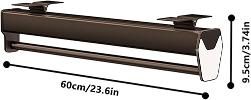 Miniatura 2 de Percha de ropa extraíble para armario, riel de ropa extraíble con tres rieles de guía dobles silenciosos, rodamiento de 77.2 lbs, varillas de