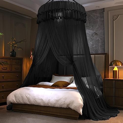 Kertnic Mosquito Net Bed Canopy for Girls, Princess...