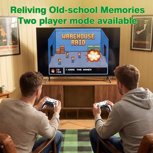 2026 Upgrade Retro Game Stick Console with 20000+ Games, 4K HDMI Plug and Play Video Games for TV, 2.4GHz Wireless Controllers, 64GB 23 Emulators Console for Family Party, Gift for Vintage Game Lover and Kids