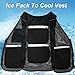 Nirelief Cooling Vest 23.6''x19.3'' Shoulder Pad Ice Vest Fine Mesh Cooling Jacket with Ice Pocket for Outdoor Working Fishing Running Cycling Gardening Sports Pack for Men Jacket