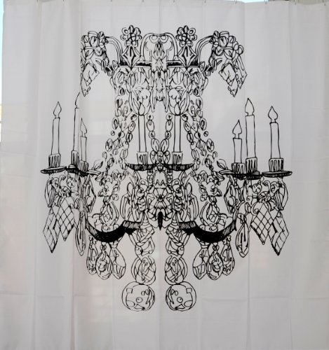 Izola PEVA Water and Mold Resistant Shower Curtain - Chandelier by Alexa Pultizer