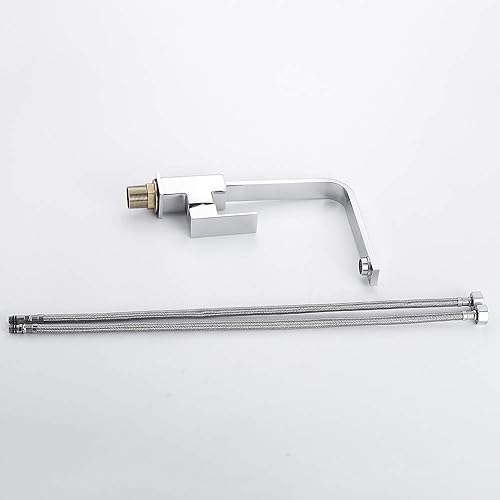 Miniatura 8 de Grifo moderno para fregadero de cocina, de un solo mango, arco alto, barra húmeda, grifo giratorio sin plomo, mezclador monobloque, latón cromado