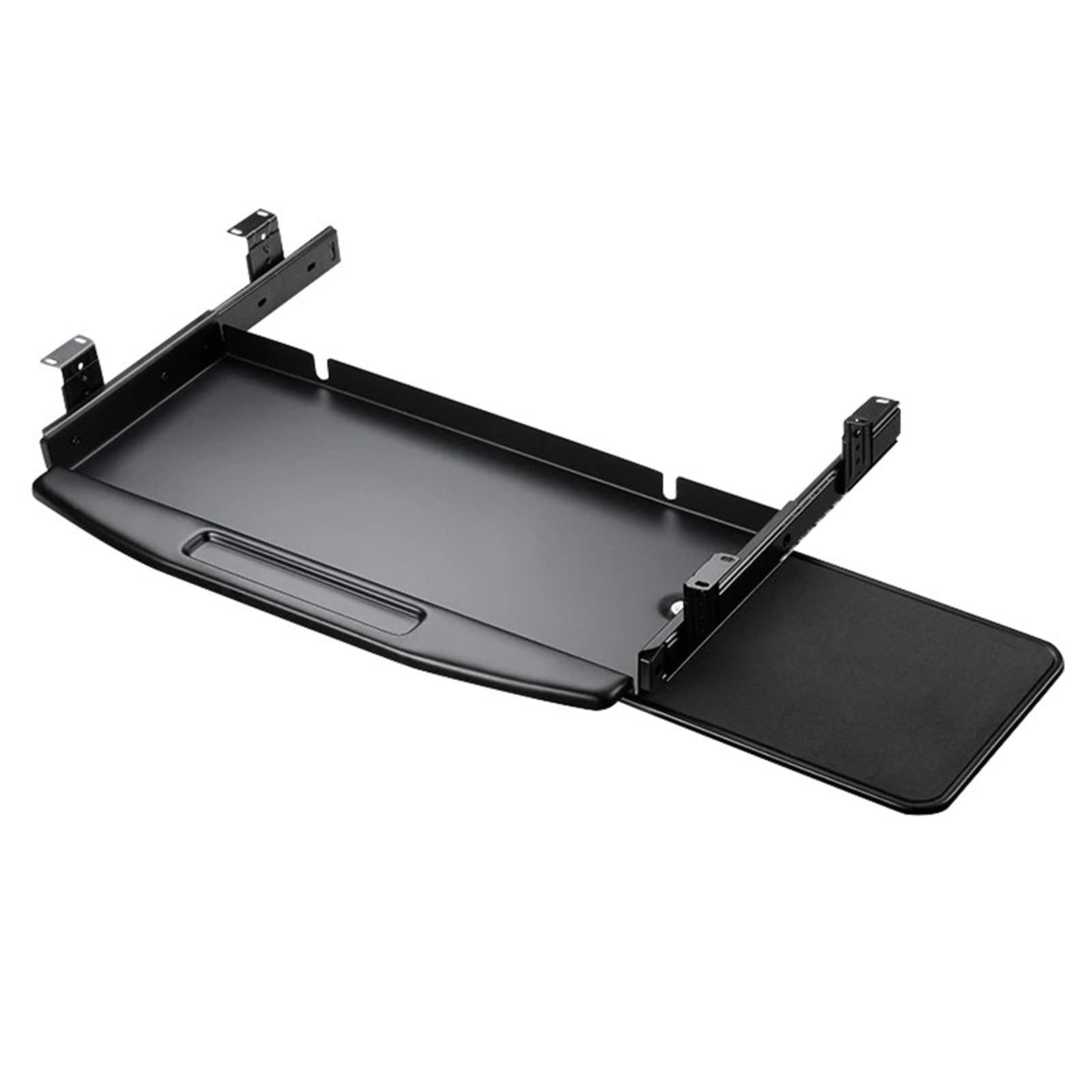 Sqqcreato Heto Set 120 Under Desk Keyboard Tray Sturdy Metal Keyboard Tray, Under Desk Mount, Adjustable Computer Shelf, Heavy Duty Slide Out Platform(Heto Set 120)