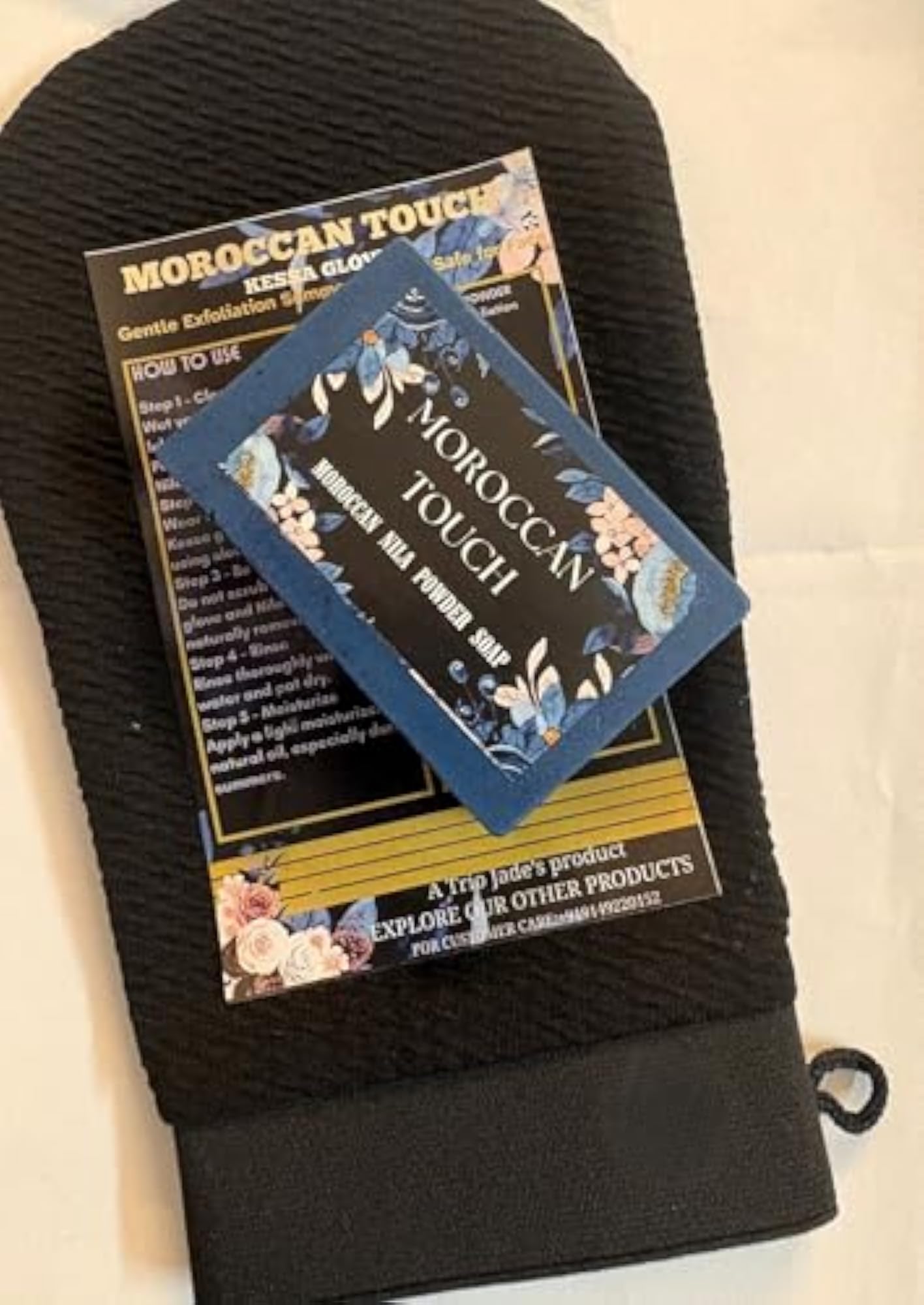 Moroccan Touch Kessa Exfoliating Glove, Gift for Her