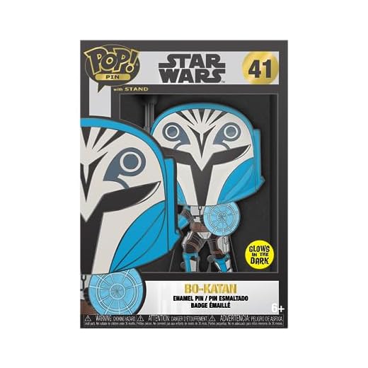 Funko Large Enamel Pin STAR WARS: CLONE WARS - BO-KATAN Pins de Esmalte- Broche Coleccionable - para Mochilas Y Bolsos - Idea de Regalo- Mercancia Oficial - Movies Fans