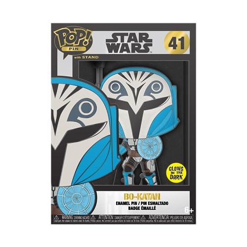 Funko Large Enamel Pin STAR WARS: CLONE WARS - BO-KATAN Pins de Esmalte- Broche Coleccionable - para Mochilas Y Bolsos - Idea de Regalo- Mercancia Oficial - Movies Fans