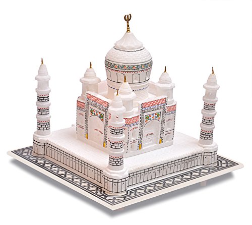 Craftslook 9"Inch Italian Marble Taj Mahal Replica