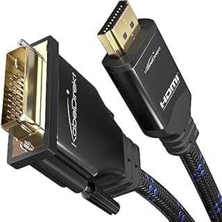 KabelDirekt przewód HDMI do DVI 6m (DVI-D 24+1 z HighSpeed, 1080p Full HD 3D) TOP Series
