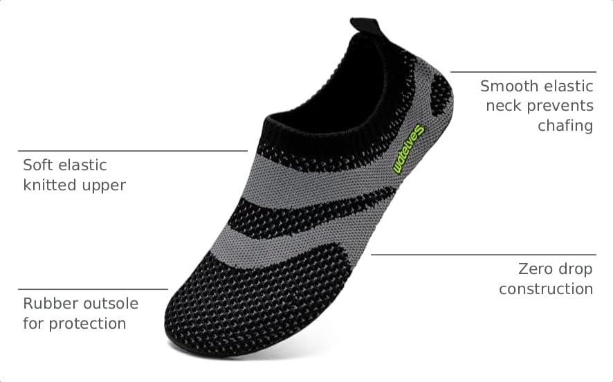 Image of WateLves Barefoot Water Shoes for Women Men Travel Slippers Socks House Shoes Quick-Dry Aqua Socks for Beach Swim Pilates Yoga Dancing Camping Must Haves