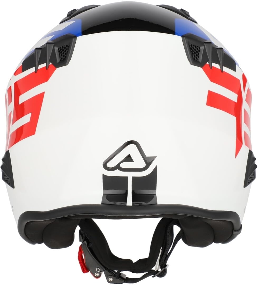 Acerbis Casco Jet Aria Graphic, Naranja flú/Negro, Talla S