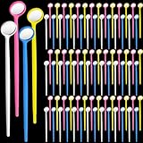 Geiserailie 300 Pcs Disposable Dental Mirror Anti Fog Mouth Mirror Individually Packed Dental Mirror for Teeth Oral Teeth Mirrors with Handles Plastic Tooth Mirror Dental Tool for Household (Colorful)
