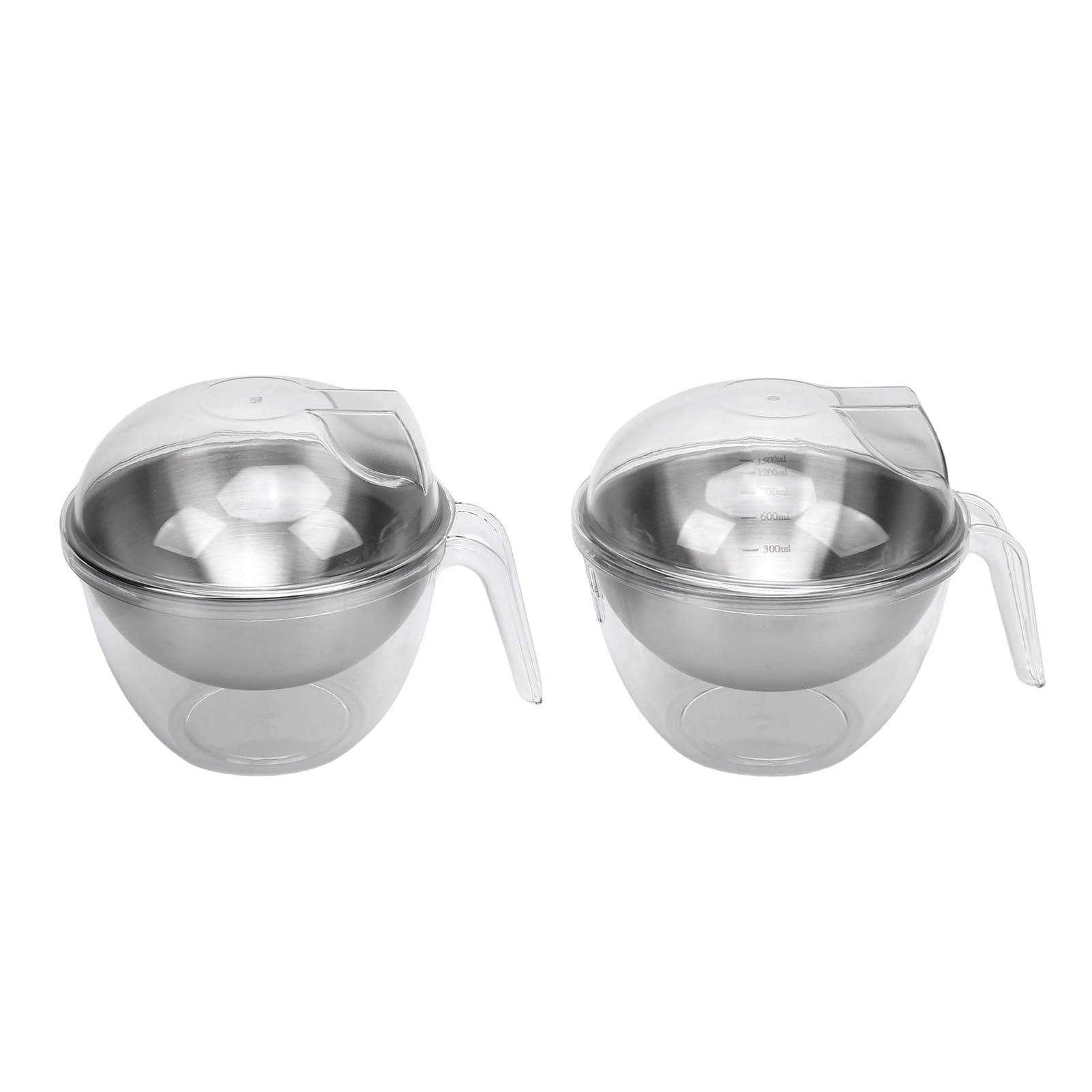 Set di Insalatiere Ghiacciate con Coperchio per Insalate e Verdure Fresche Refrigerate in Acciaio Inossidabile e Materiali PC 2 Pezzi