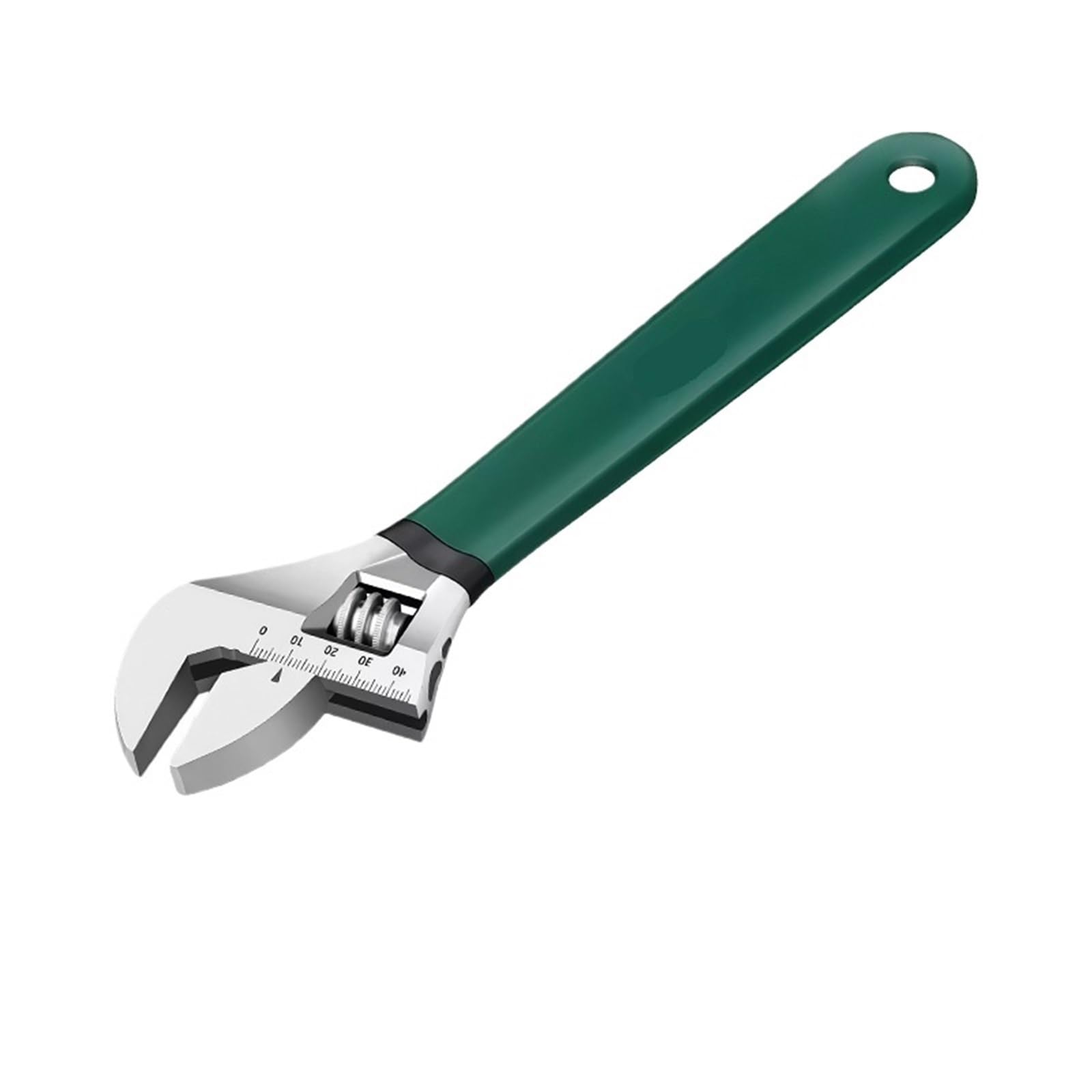 LUYSGBXR Adjustable Wrench Steel Opening Coated Adjustable Wrench, Industrial Grade Household with Scale(15 inch)