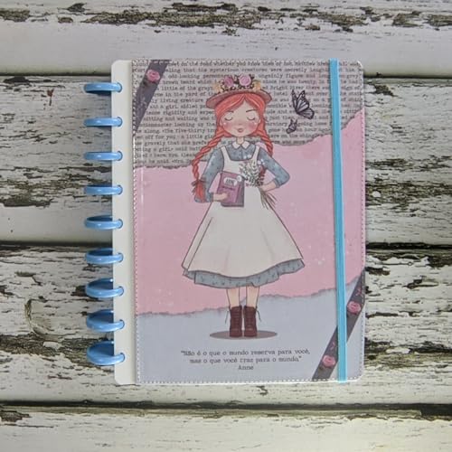 Caderno de Disco Infinito Sistema Inteligente Personagens - Anne de Green Gables With an E (MÉDIO - Colegial)
