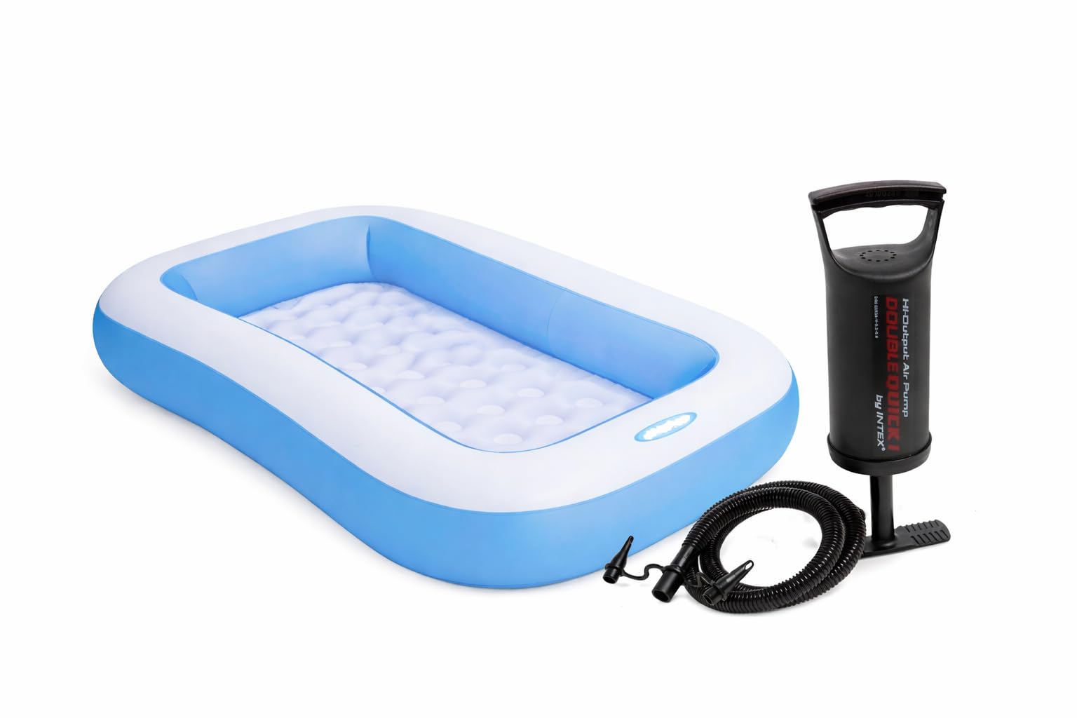 5.5ft Inflatable Swimming Pool with Pump| Rectangular 128 L Baby Bathtub for 2–3 Kids| Thick PVC Swim Centre for Home & Garden| Indoor Outdoor Water Tank for Kids (1–5 Years)-image-19