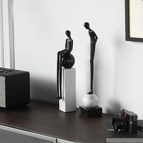 Miniatura 5 de Decoración de escritorio de mesa Carácter de mármol Decoración de escritorio Lámpara de sala de estar Gabinete de vino de gama alta de lujo