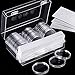 46 mm Coin Capsules Holder and Protect Gasket Coin Holder Case with Plastic Storage Organizer Box for Coin Collection Supplies (8 Sizes, 60 Pieces)