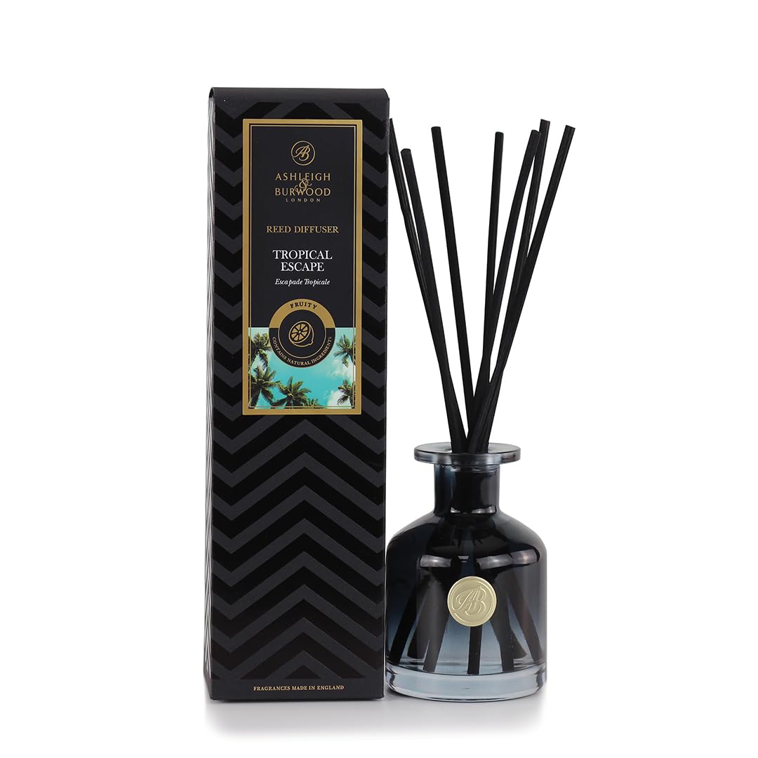 Ashleigh & Burwood Tropical Escape Signature Diffuser 120ml-New Very Damaged Box