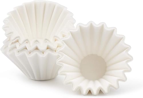 Miniatura 15 de EUSOAR Filtros de café de una sola porción, 1-2 tazas, paquete de 200 unidades, color blanco, desechables, sin blanquear, filtros de café por goteo