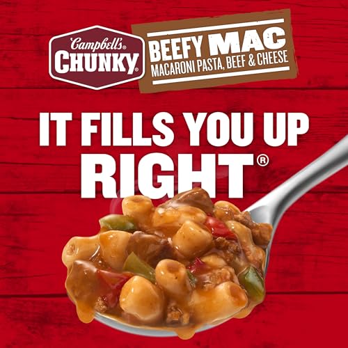 Image of Campbell's Chunky Beefy Mac Soup, 18.8 oz Can (12 Pack)