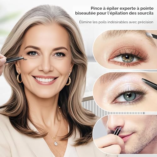MIYADIVA Miroir Grossissant Ensemble, 20x&30x&40x Miroir de Maquillage avec Ventouse, 9cm Miroirs, avec 2 Pincettes et Sac de Rangement, Idéal pour Les Voyages, la Salle de Bain, Cadeau pour Femme – vue 6