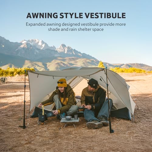 Image of Naturehike Mongar Upgraded 1 /2 /3 Person Backpacking Tent,Waterproof Lightweight Camping Tent with Footprint