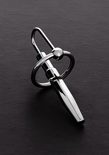 Triune Hohler Penisring mit Dilatator aus Edelstahl, 6 cm einführbare Länge, 3.4 cm Durchmesser Ring