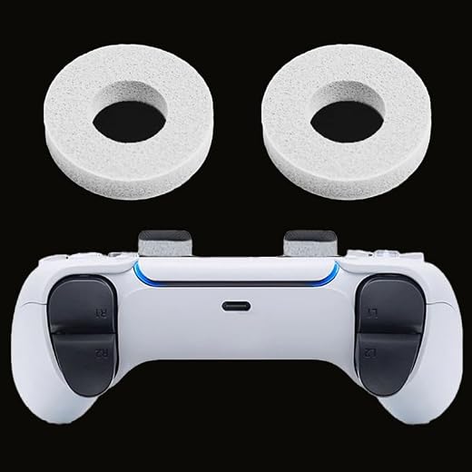 2pcs Invisible Elastic Game Joystick Anti-Wear Silicone Protective Guard for PlayStation Steam Deck Game Controller (White)