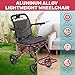 Generic Foldable Transport Wheelchairs for Adults, 18.5lbs Travel Wheelchair with 8
