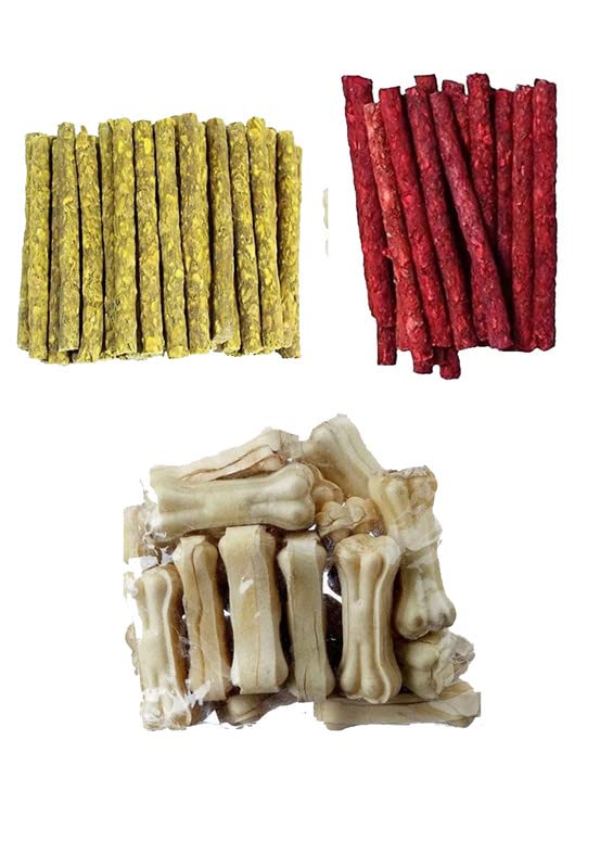 Pet D Dog Chew Sticks Munchie Stick Mix Flavors Pack, Dogs Snacks, Treats, Mutton Chicken Combo with 4" Bone (300Gram) (B09RW4Z1BG) Amazon Price History, Amazon Price Tracker