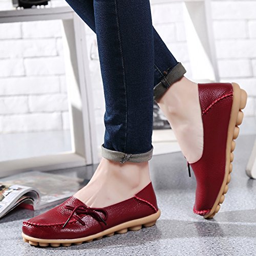 Image of VenusCelia Women's Breathable Comfort Walking Office Flat Loafer