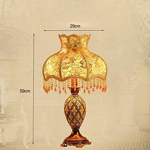 Chic lampe de table en résine au design haut de gamme et rétro avec support E27